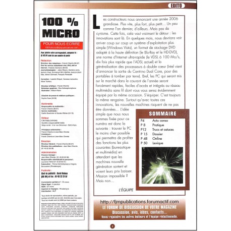 100% MICRO |Premier Numéro