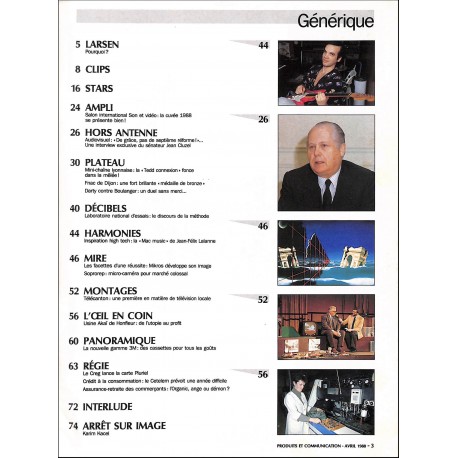 PRODUITS ET COMMUNICATION |Premier Numéro