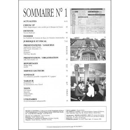 Micro & GESTION |Premier Numéro
