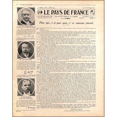 LE PAYS DE FRANCE |Premier Numéro