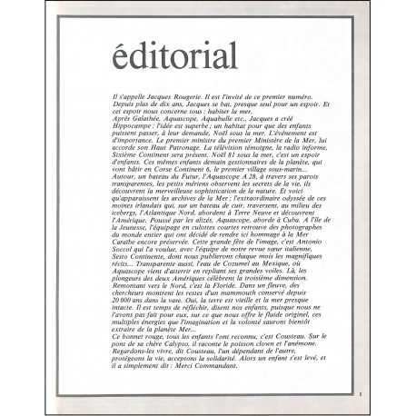 SIXIÈME CONTINENT |Premier Numéro