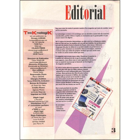TECKNOLOGIK |Premier Numéro
