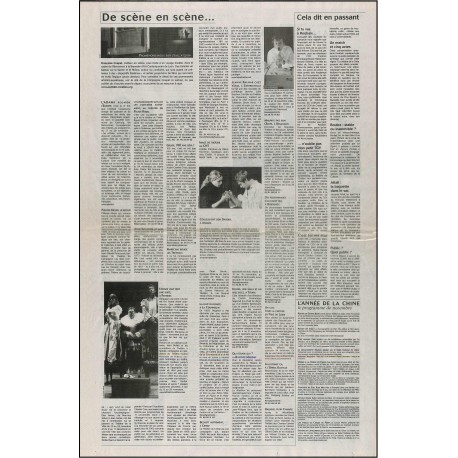 LA QUINZAINE DES SPECTACLES |Premier Numéro