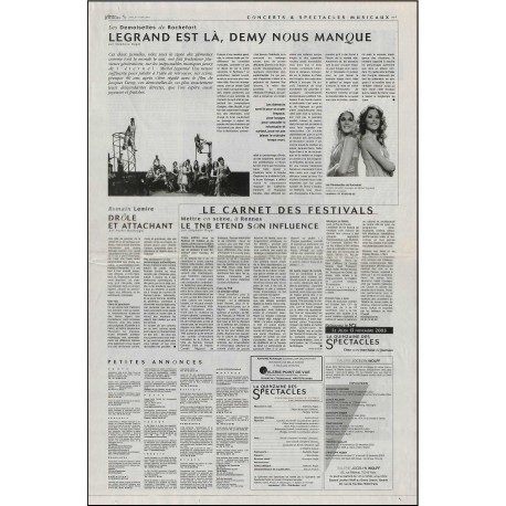 LA QUINZAINE DES SPECTACLES |Premier Numéro