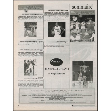 LA GAZETTE DU BASKET |Premier Numéro