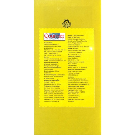 COURRIER INTERNATIONAL |Premier Numéro