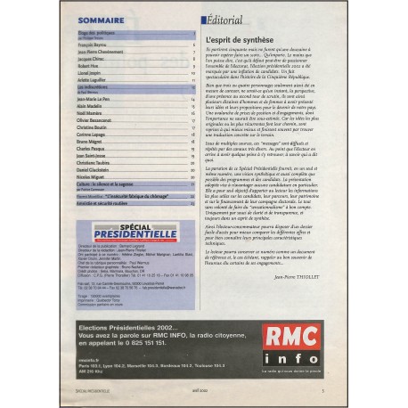 SPÉCIAL PRESIDENTIELLE |Premier Numéro