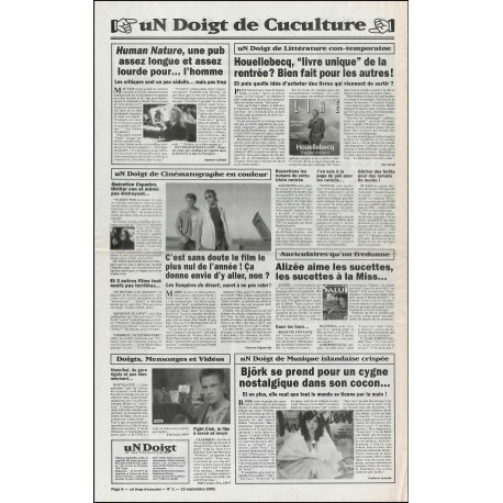 UN DOIGT D'ACTUALITÉ |Premier Numéro