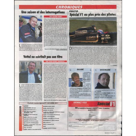 SPÉCIAL F1 |Premier Numéro