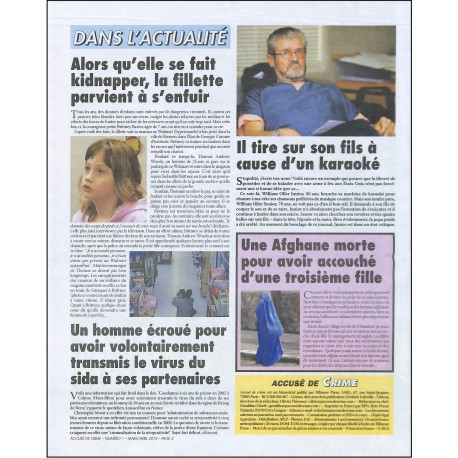 ACCUSÉ DE CRIME |Premier Numéro