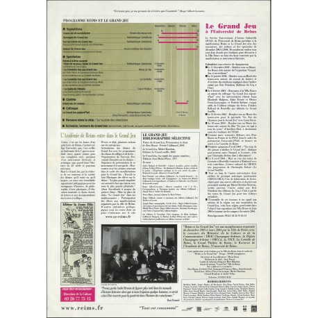 REIMS & LE GRAND JEU |Premier Numéro