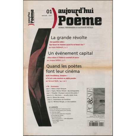 AUJOURD'HUI POÈME |Premier Numéro