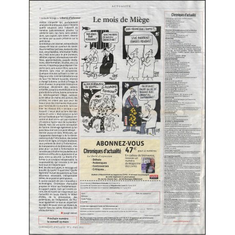 CHRONIQUES D'ACTUALITÉ |Premier Numéro