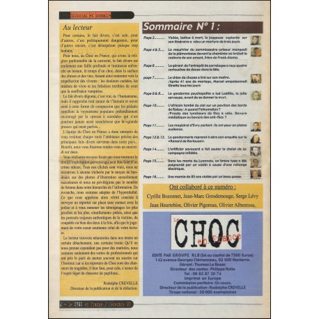 LE CHOC EN FRANCE |Premier Numéro