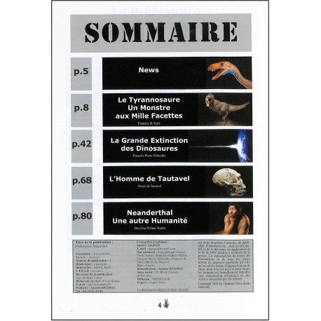 PRÉHISTOIRE MAGAZINE |Premier Numéro