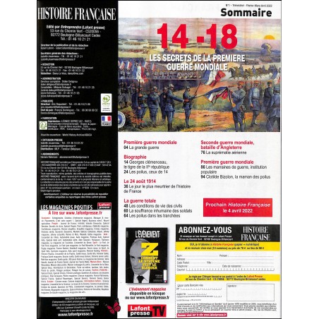 HISTOIRE FRANÇAISE |Premier Numéro