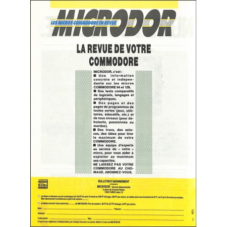 MICRODOR |Premier Numéro