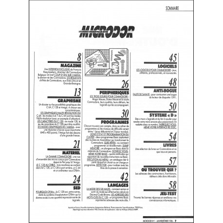 MICRODOR |Premier Numéro