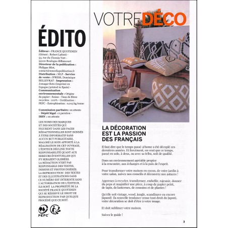 VOTRE DÉCO |Premier Numéro