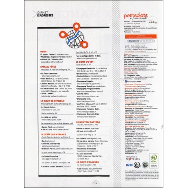 PETITS PLATS DE LAURENT MARIOTTE |Premier Numéro