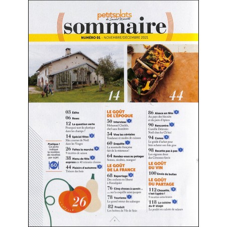 PETITS PLATS DE LAURENT MARIOTTE |Premier Numéro