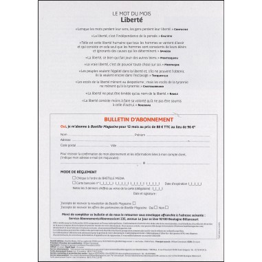 BASTILLE MAGAZINE |Premier Numéro