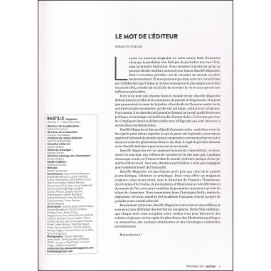BASTILLE MAGAZINE |Premier Numéro