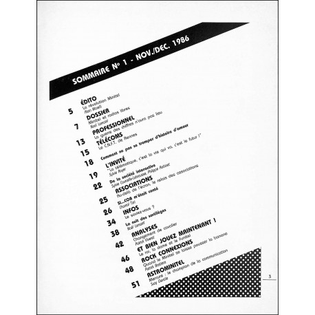 CONNEX'ONS |Premier Numéro