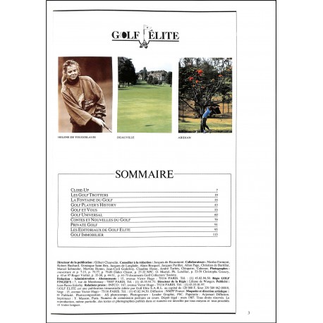 Golf Élite |Premier Numéro