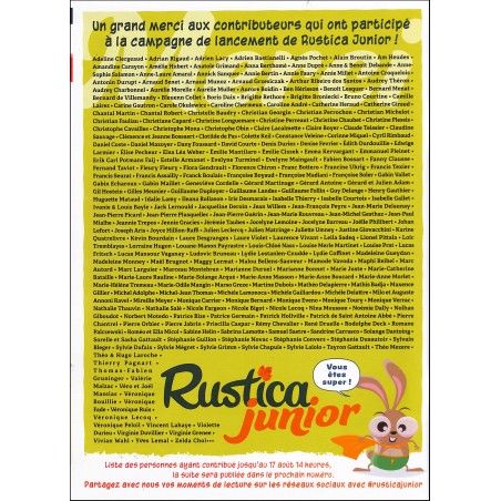 RUSTICA JUNIOR |Premier Numéro