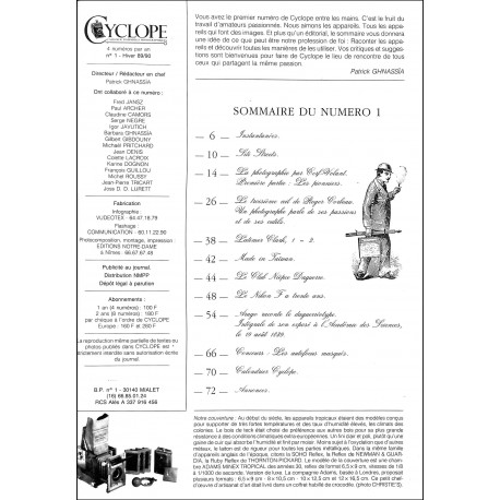 Cyclope |Premier Numéro