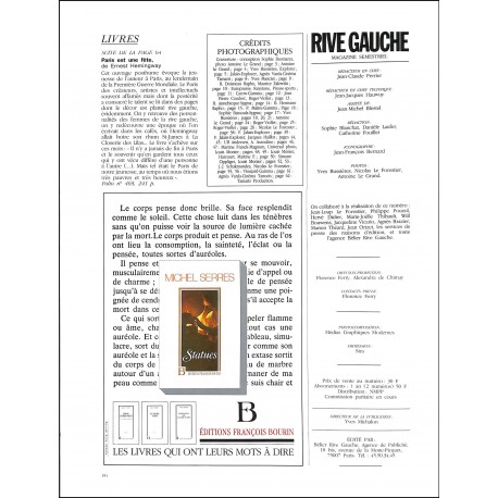 RIVE GAUCHE |Premier Numéro