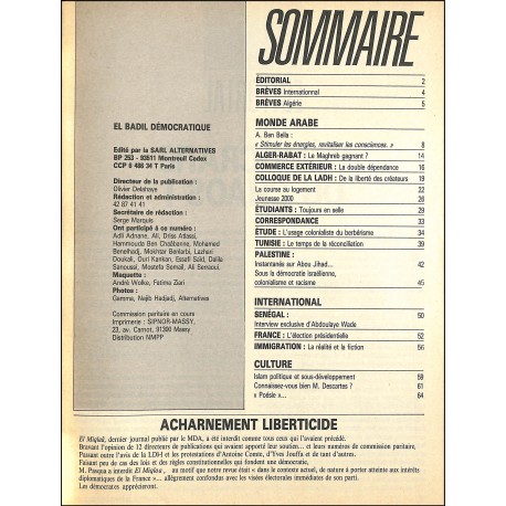 EL BADIL |Premier Numéro