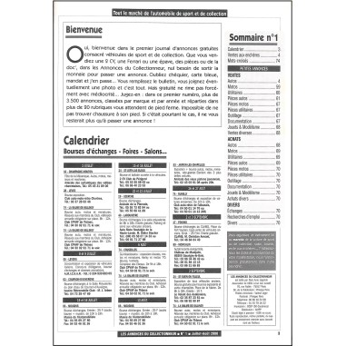 LES ANNONCES DU COLLECTIONNEUR