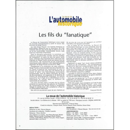 LA REVUE DE L'AUTOMOBILE HISTORIQUE