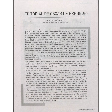Géostratégie magazine