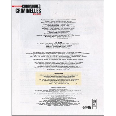 Les dossiers de chroniques criminelles