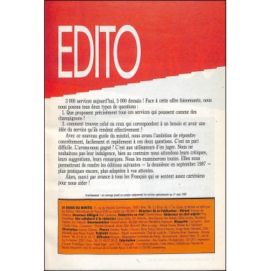 LE GUIDE DU MINITEL