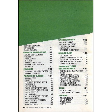 LE GUIDE DU MINITEL