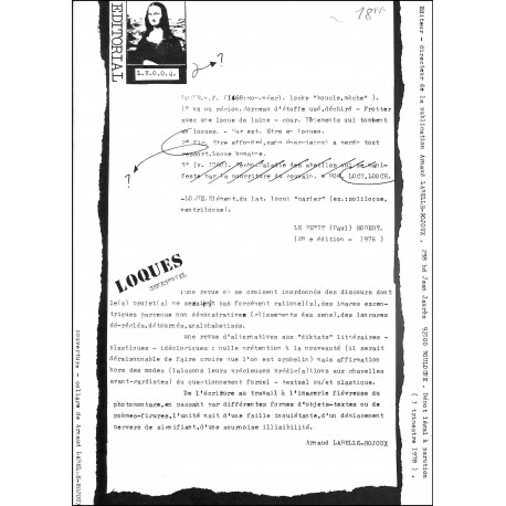 LOQUES |Premier Numéro