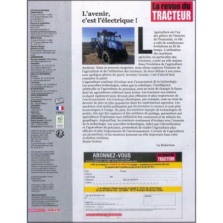 LA REVUE DU TRACTEUR