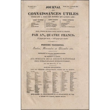JOURNAL DES CONNAISSANCES UTILES