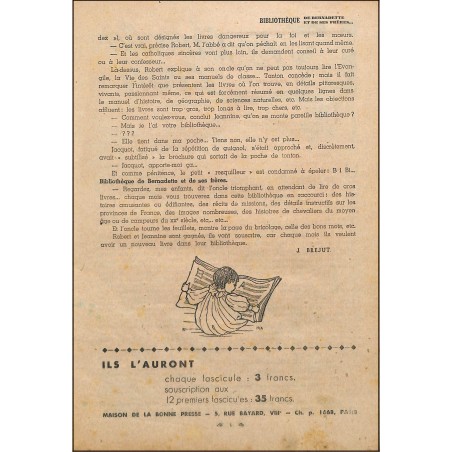 BIBLIOTHEQUE DE BERNADETTE ET DE SES FRÉRES