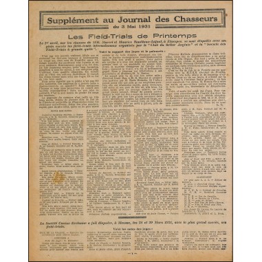 LE JOURNAL DES CHASSEURS