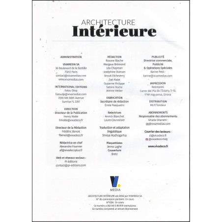 ARCHITECTURE INTÉRIEURE