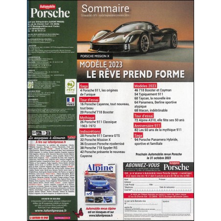 Automobile revue Porsche