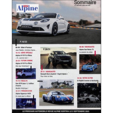 Automobile revue Alpine