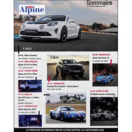 Automobile revue Alpine