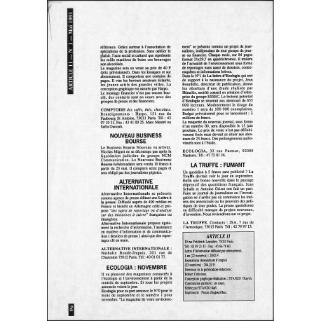 ARTICLE 11 |Premier Numéro