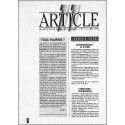 ARTICLE 11 |Premier Numéro